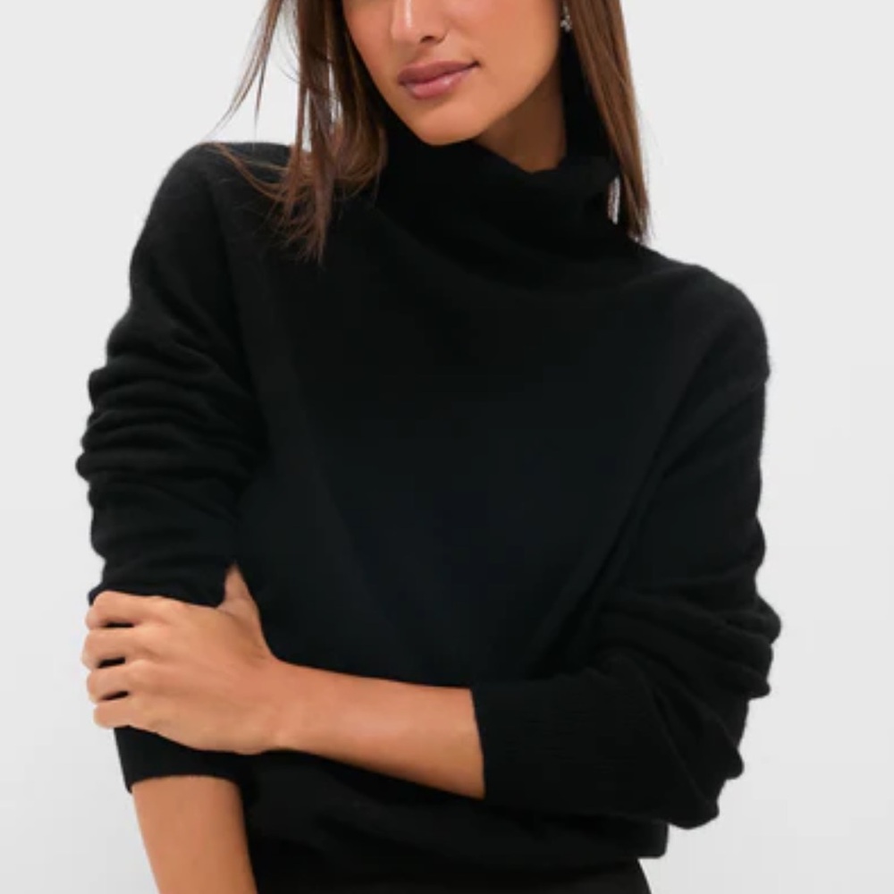 Hannah Rose Cashmere Turtleneck Sweater